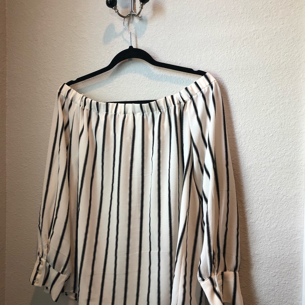 Polyester Striped Blouse